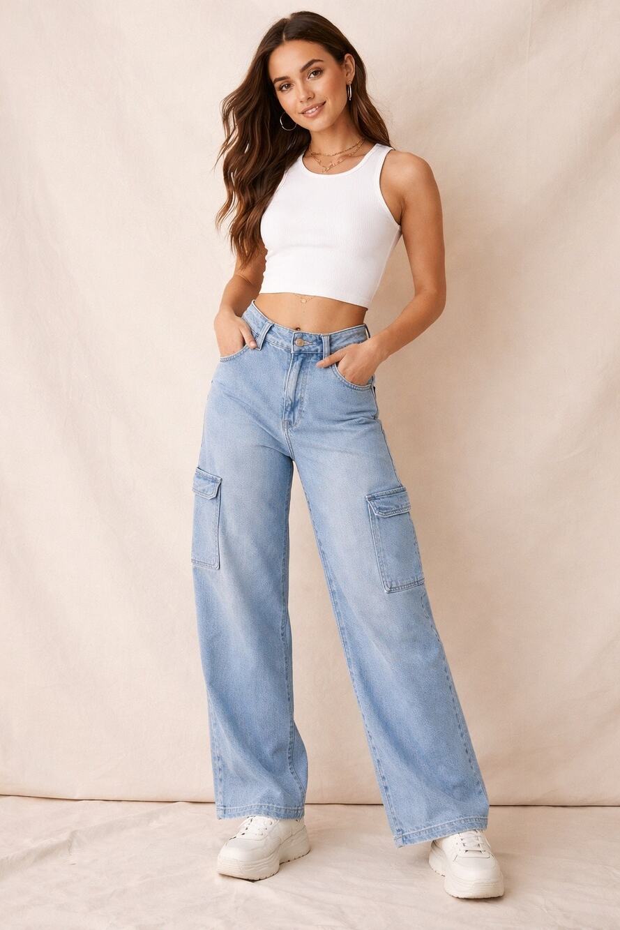American Eagle Super High-Rise Baggy Wide-Leg Jeans – Size 6